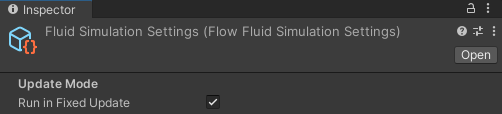 Fluid Simulation Settings