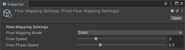 Flow mapping settings