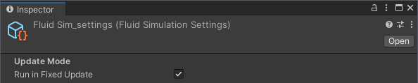 Fluid Simulation Settings