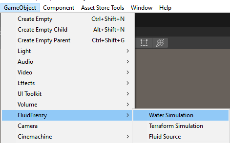 Water Simulation Setup