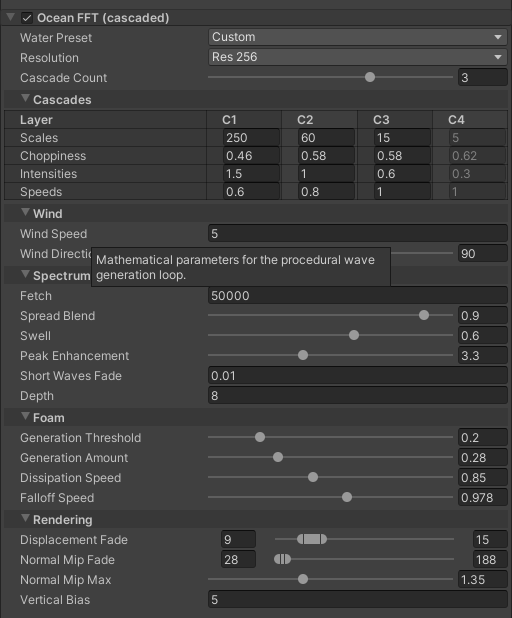 Fluid World Renderer Ocean FFT